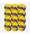 Mikasa Volleyball V200W yellow/royal Swiss Volley (12-Pack)