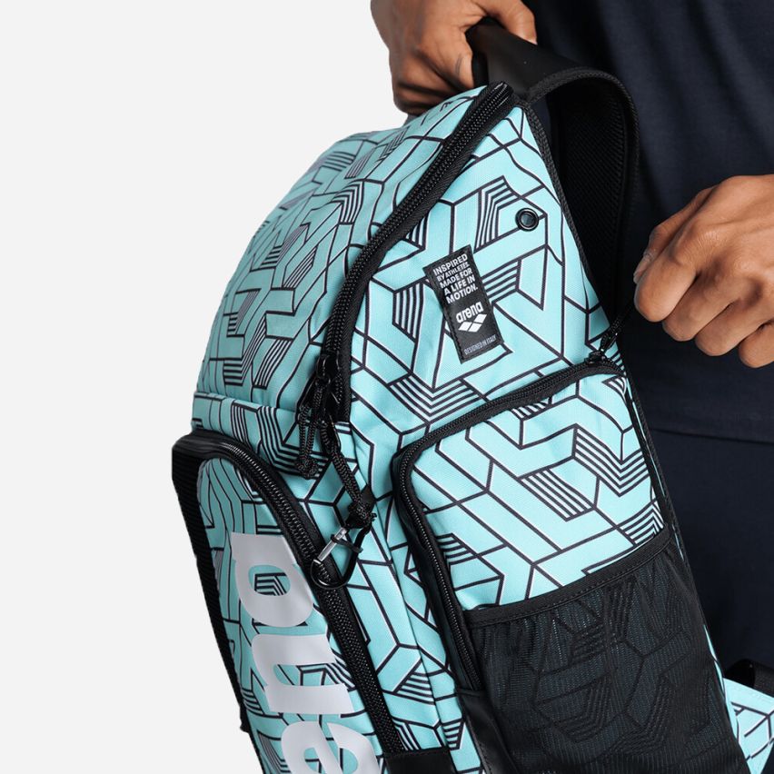 Arena Rucksack Spiky III Allover escape blue