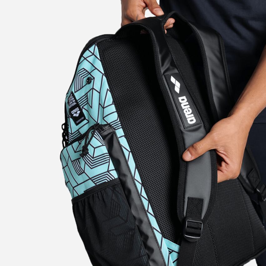 Arena Rucksack Spiky III Allover escape blue