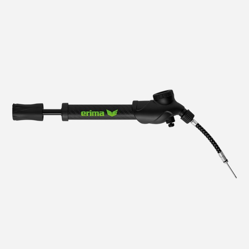 Erima Pumpe mit Luftdruckmesser schwarz/grün