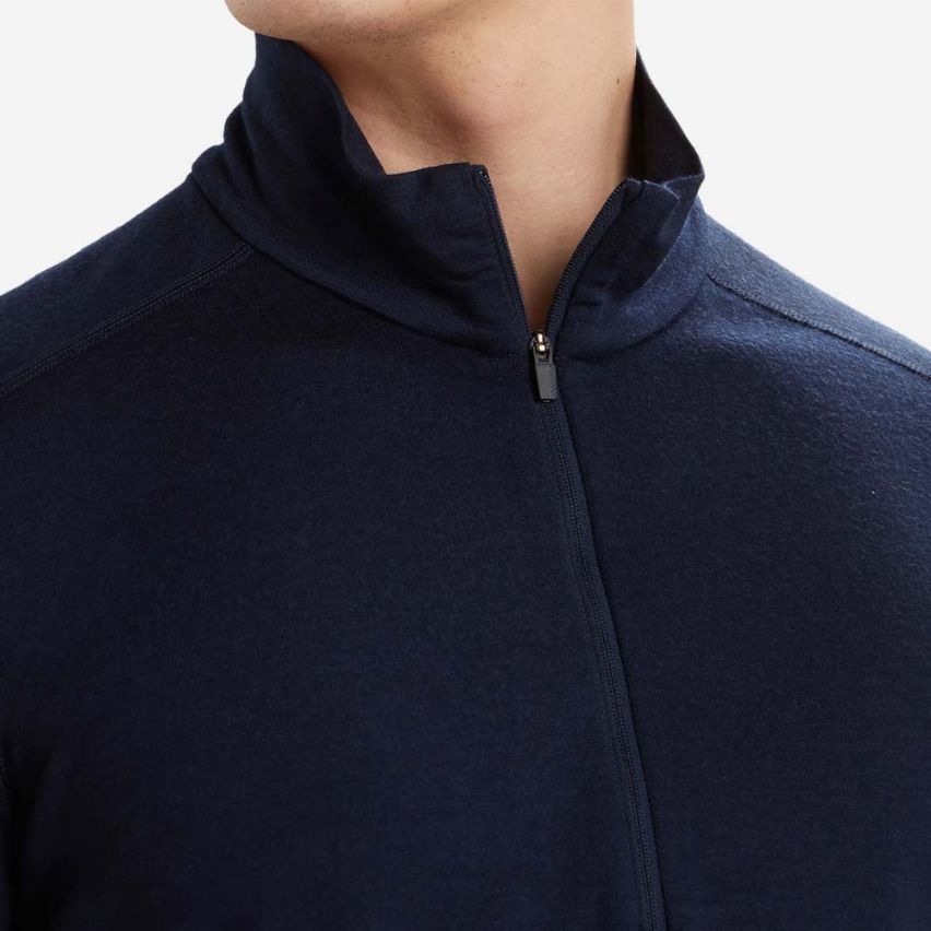 icebreaker Merino 200 Oasis Half-Zip Longsleeve Thermoshirt Herren navy
