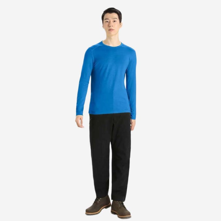 icebreaker Merino 200 Oasis Longsleeve Thermoshirt Herren blau