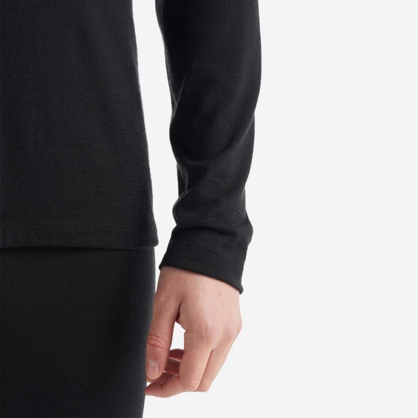 icebreaker Merino 200 Oasis Longsleeve Thermoshirt Herren schwarz