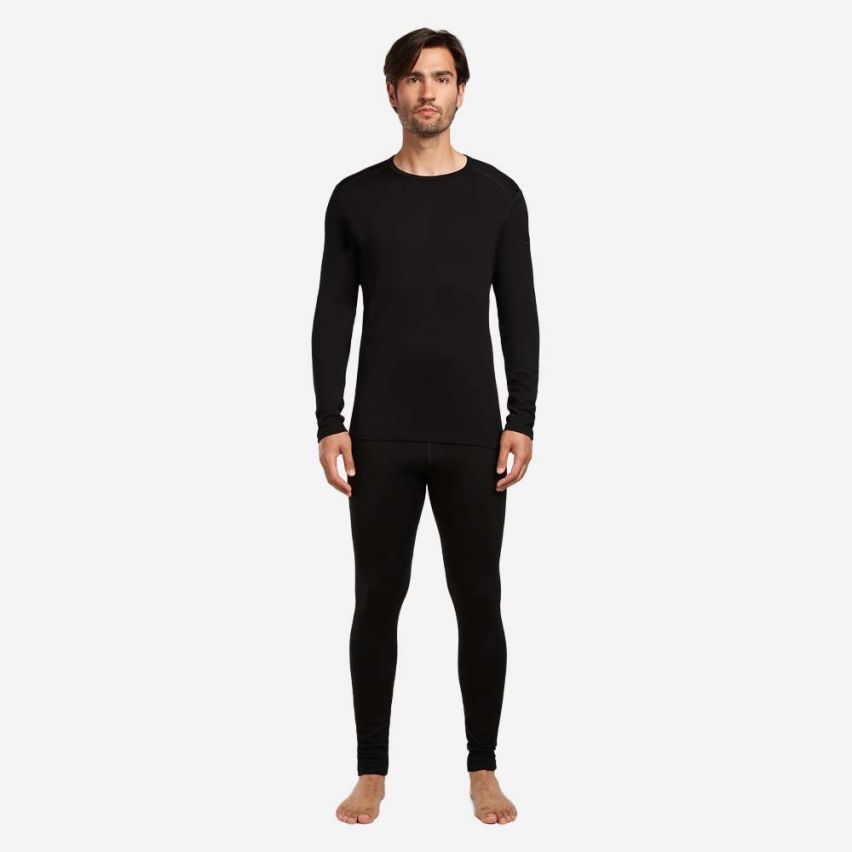 icebreaker Merino 260 Oasis Longsleeve Thermoshirt Herren schwarz