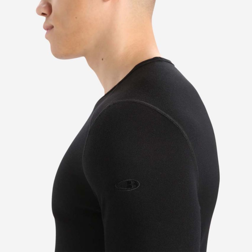 icebreaker Merino 260 Oasis Longsleeve Thermoshirt Herren schwarz