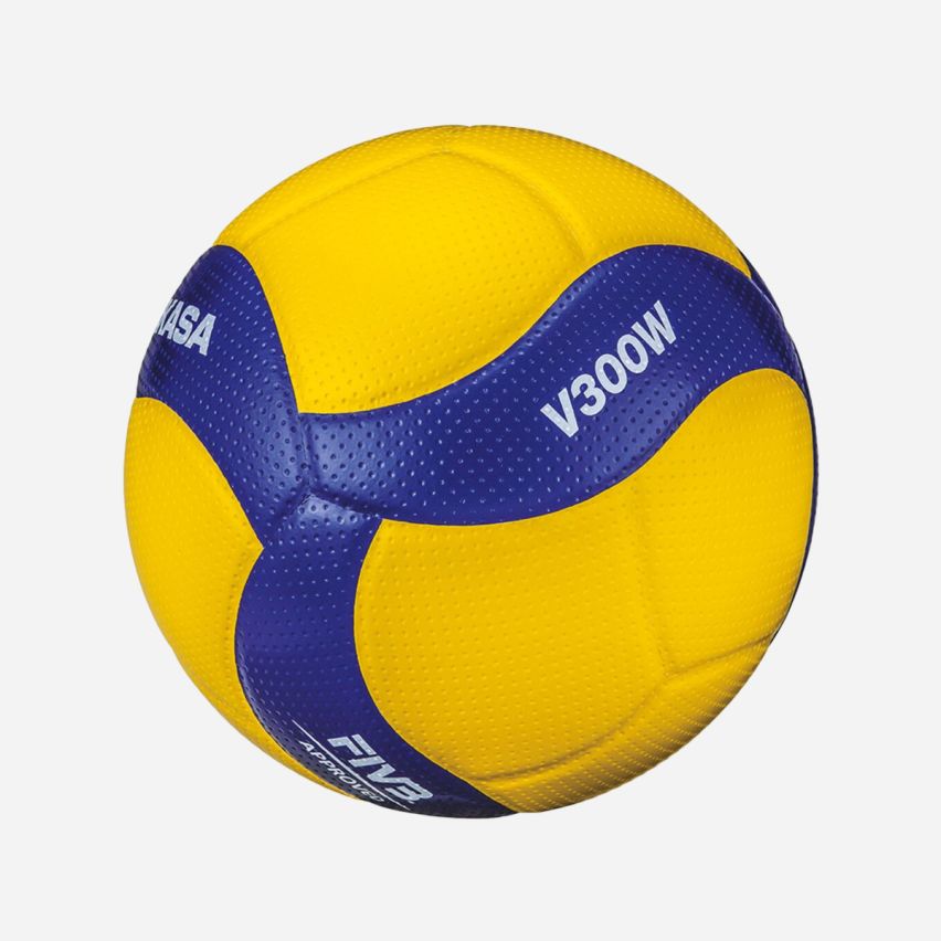 Mikasa Volleyball V300W yellow/royal (12-Pack)