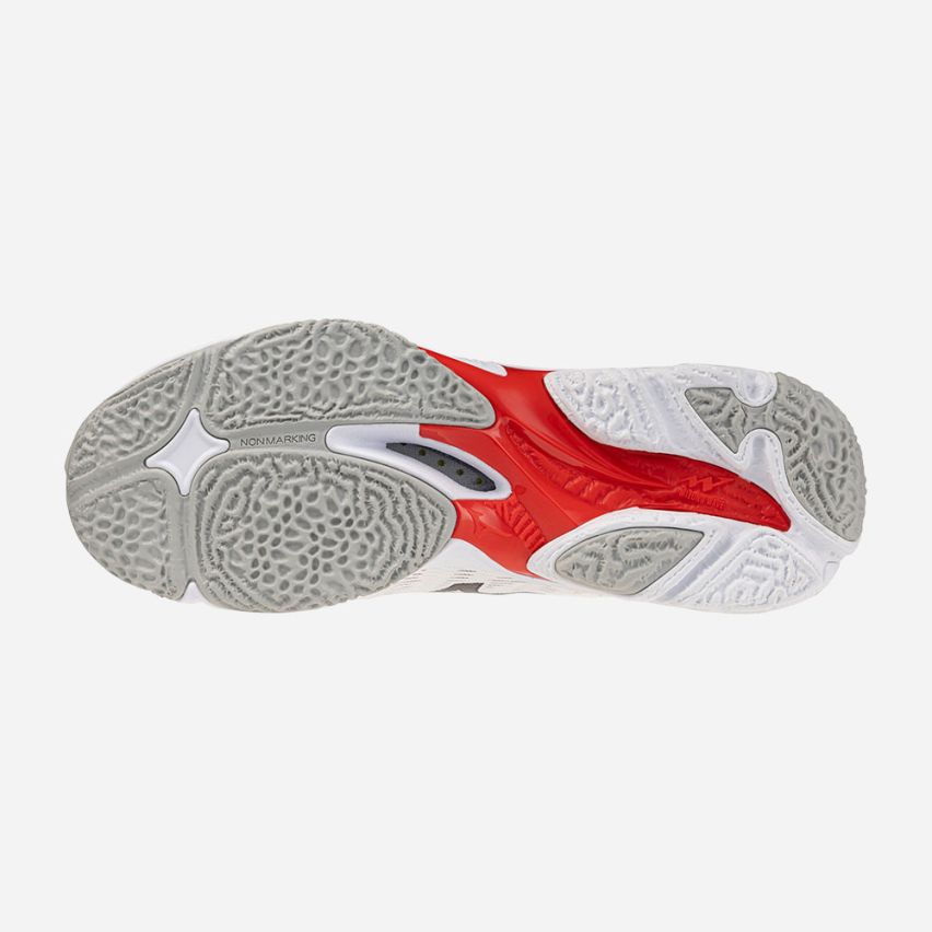 Mizuno Wave LIGHTNING ELITE white/black/fiery red