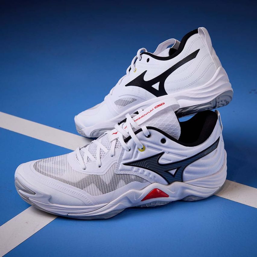 Mizuno Wave MOMENTUM ELITE white/black/fiery red