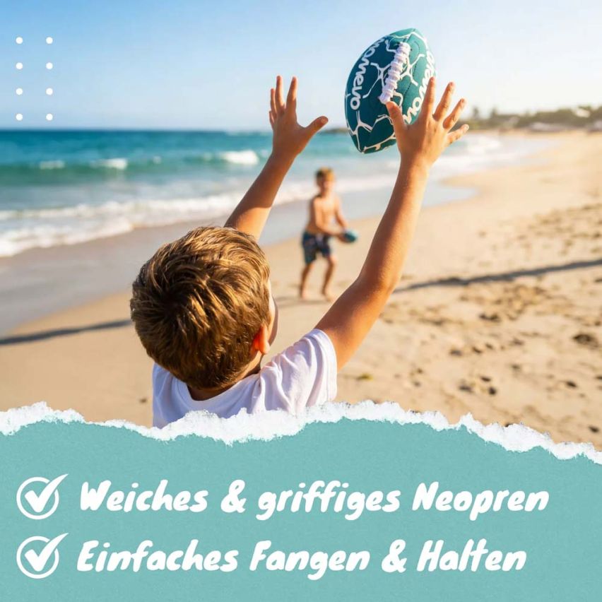 momevo weicher American Football BeachBuddy Egg aus Neopren