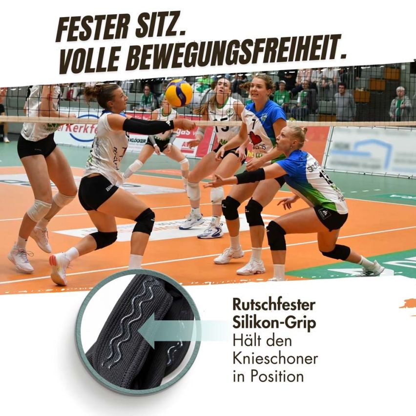 momevo VolleyFlex Volleyball Knieschoner schwarz