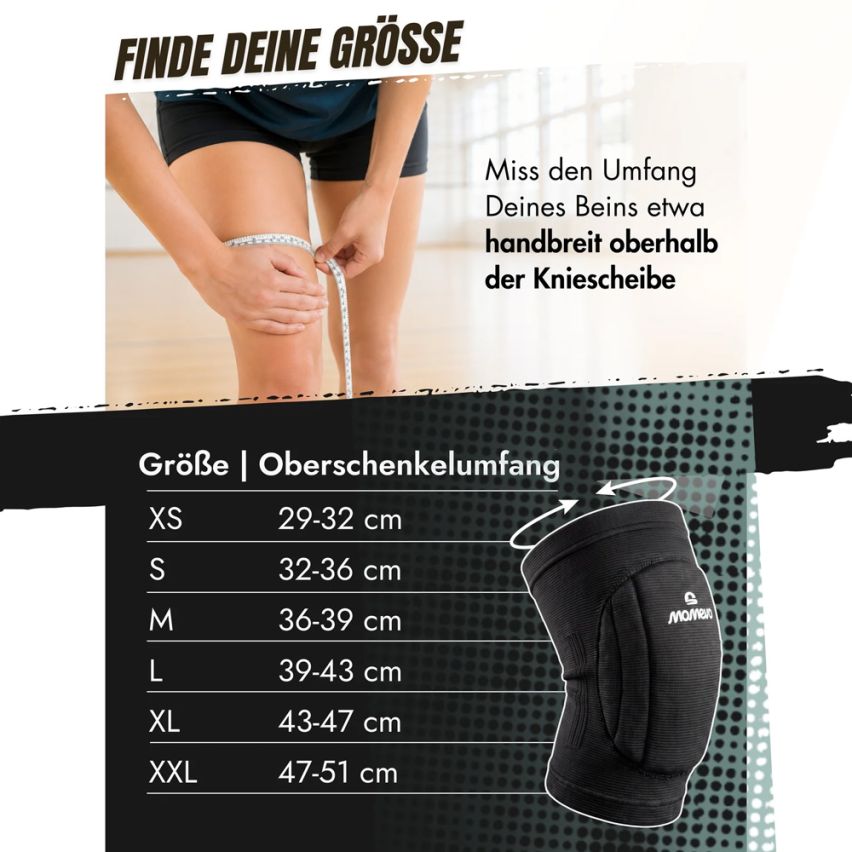 momevo VolleyFlex Volleyball Knieschoner schwarz