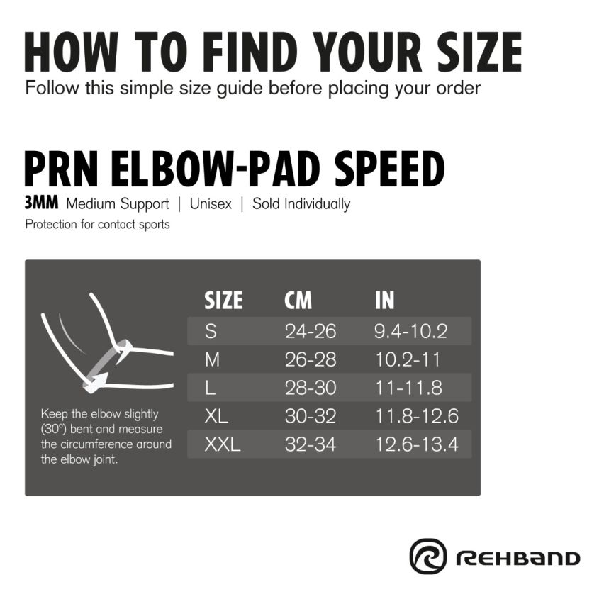 Rehband PRN Elbow Pad Speed black