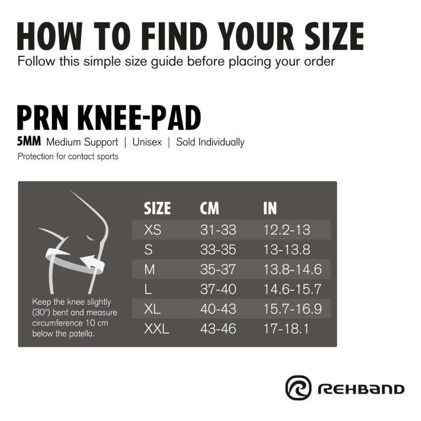 Rehband Knieschoner PRN Knee Pad 5mm black