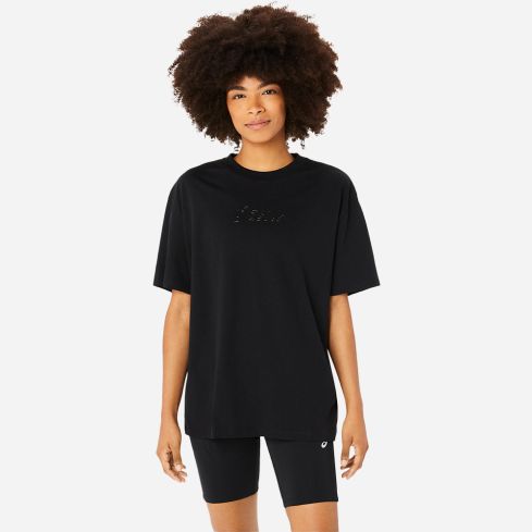 Asics LOGO TEE Lady performance black