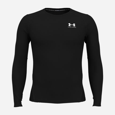 Under Armour HeatGear Compression Sweatshirt Herren schwarz