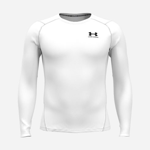 Under Armour HeatGear Compression Sweatshirt Herren weiss