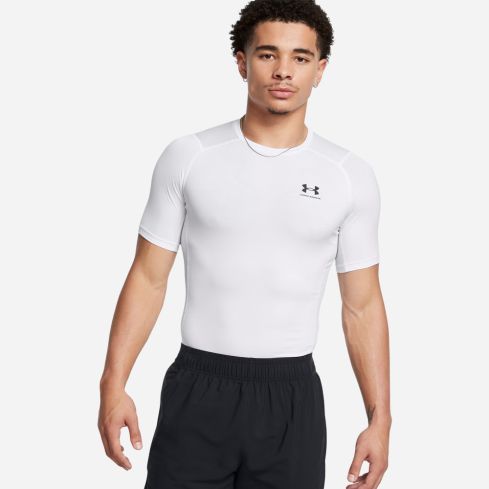 Under Armour HeatGear Compression T-Shirt Herren weiss